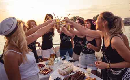 montauk bachelorette idea boat party
